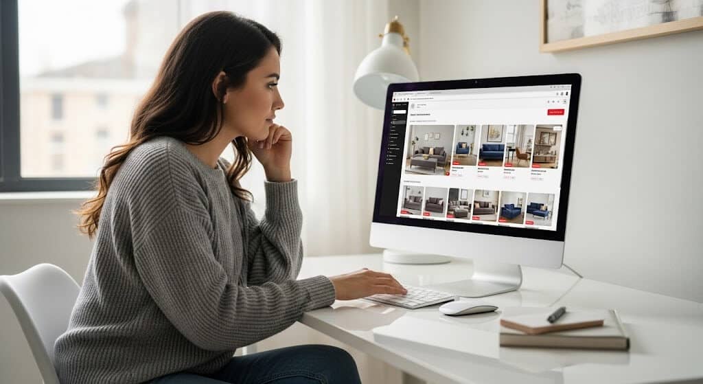 Online furniture shopping